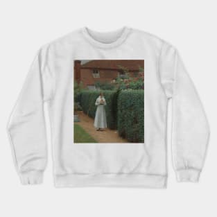 Le Billet Doux by Edmund Leighton Crewneck Sweatshirt